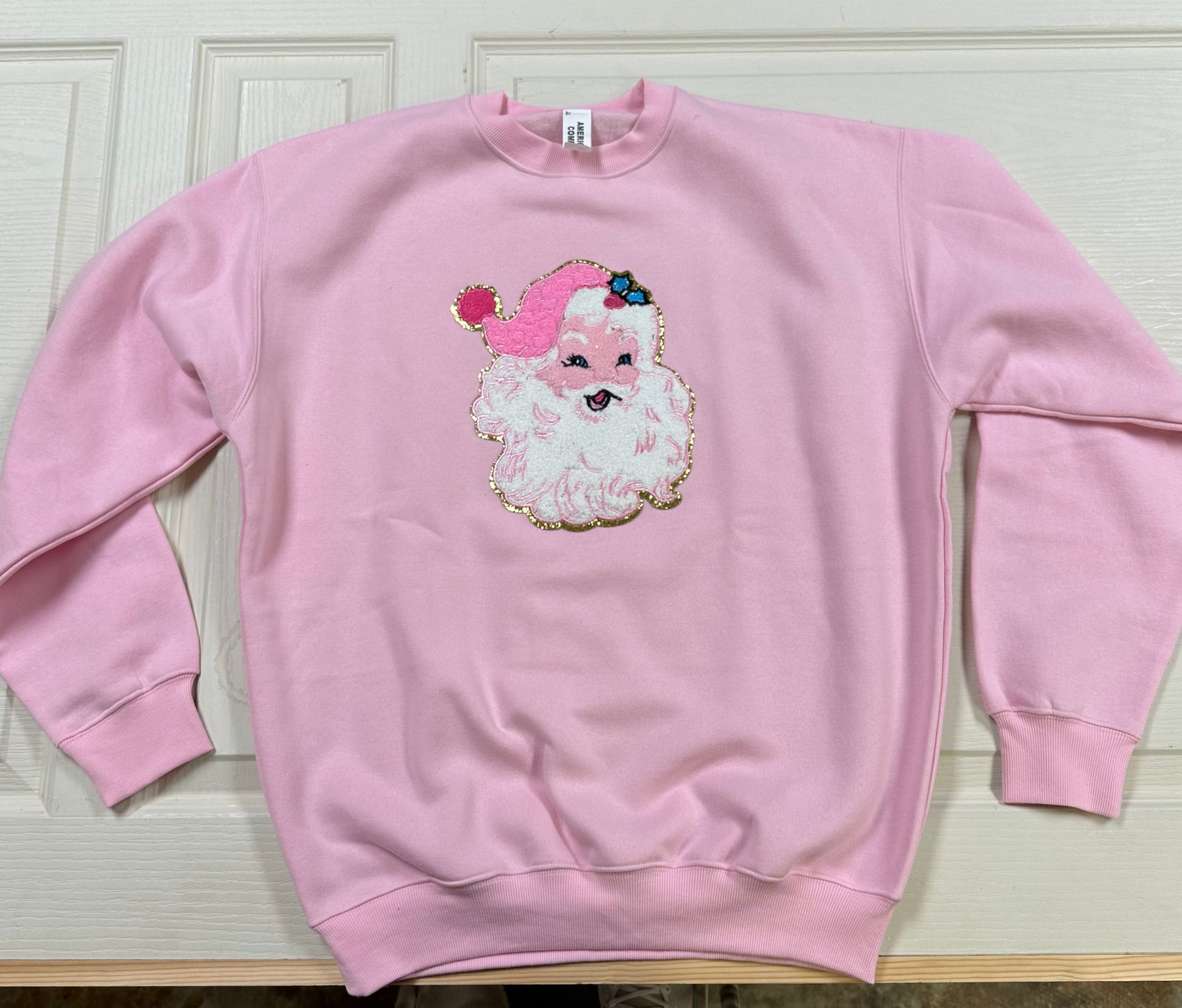 Pink Santa Sweatshirt