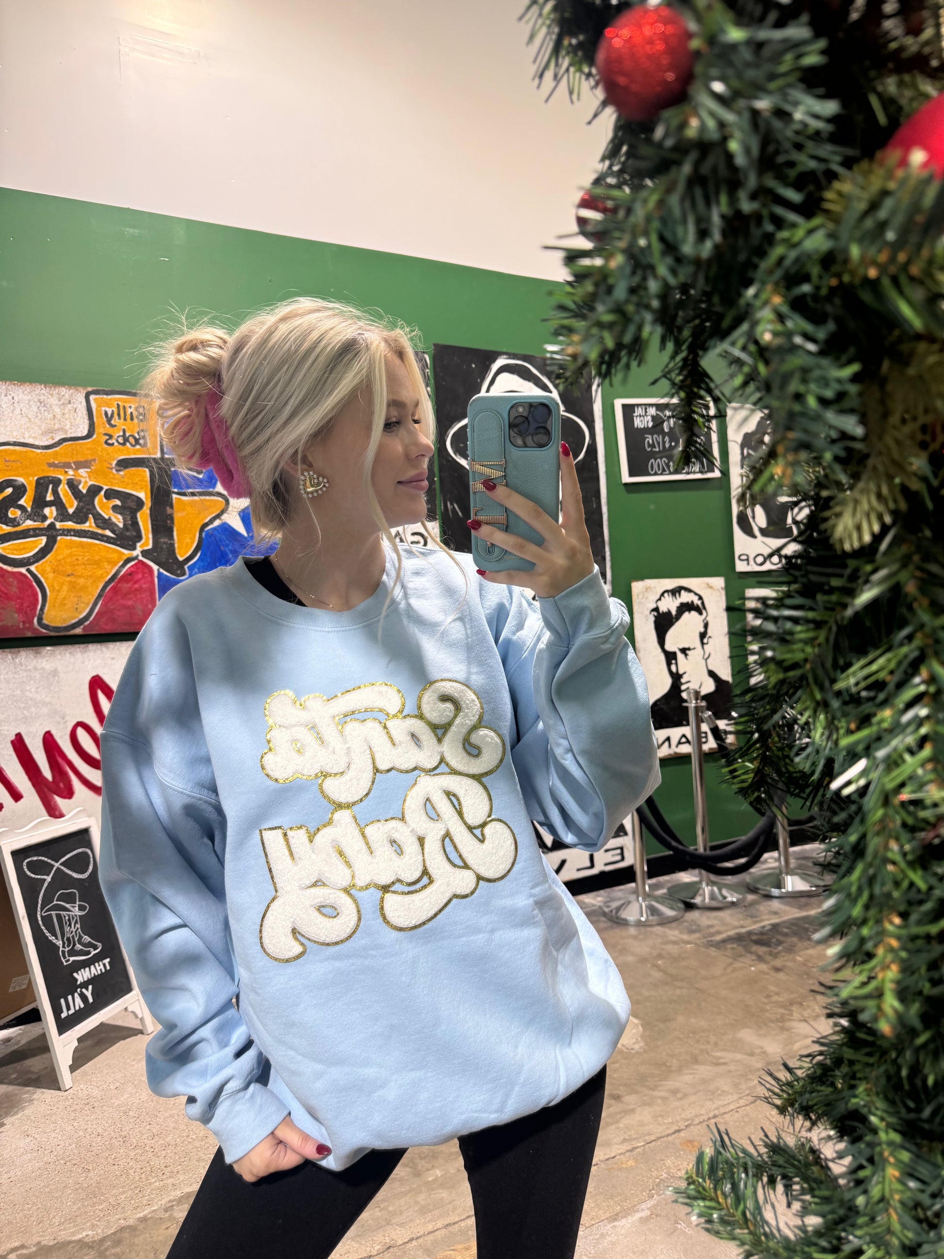 Baby Blue Santa Baby