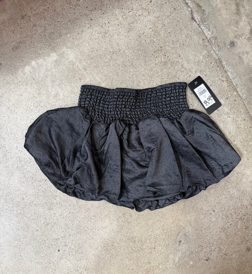Black Bubble Skort