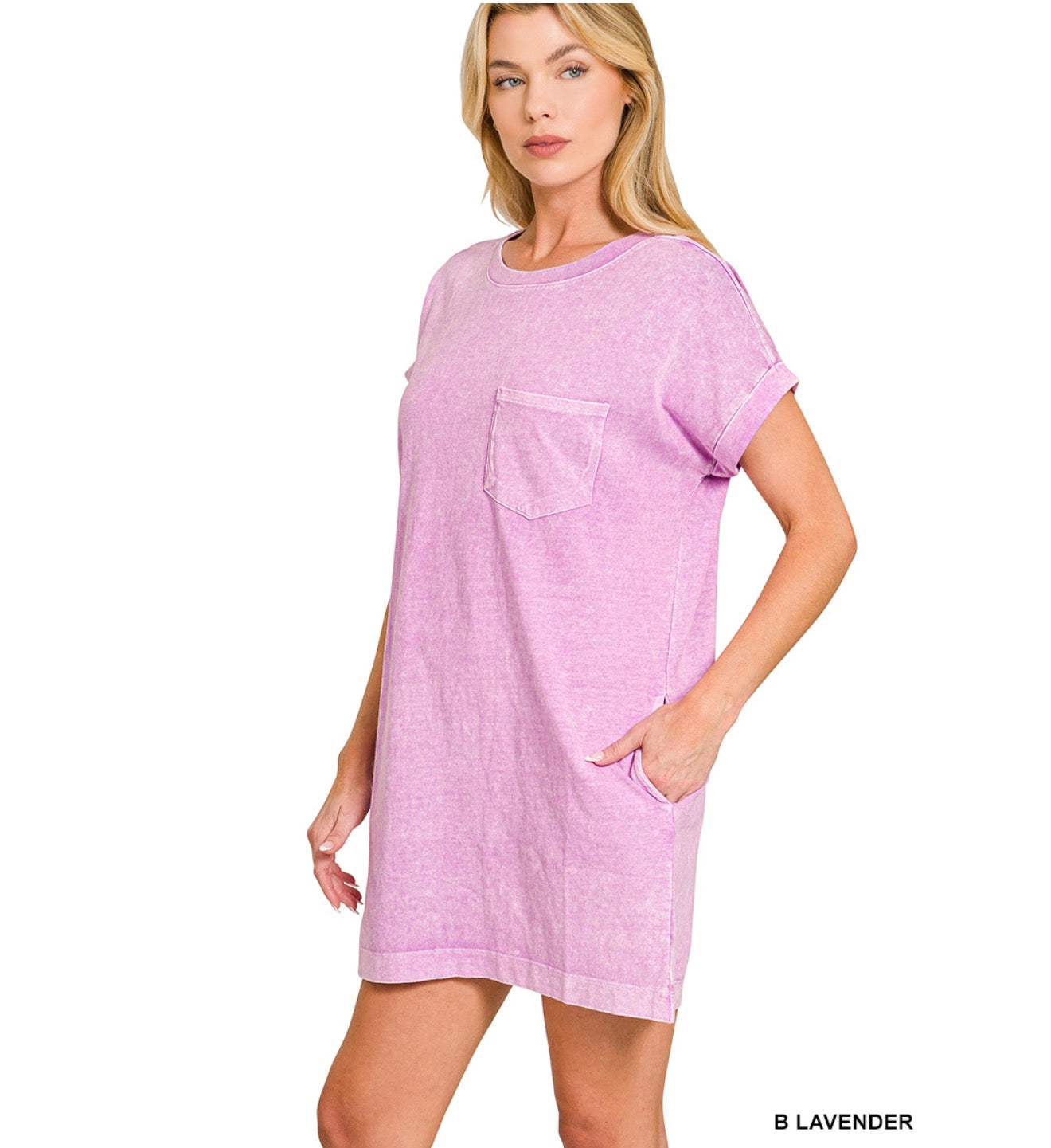 Zenana Acid Washed Dress