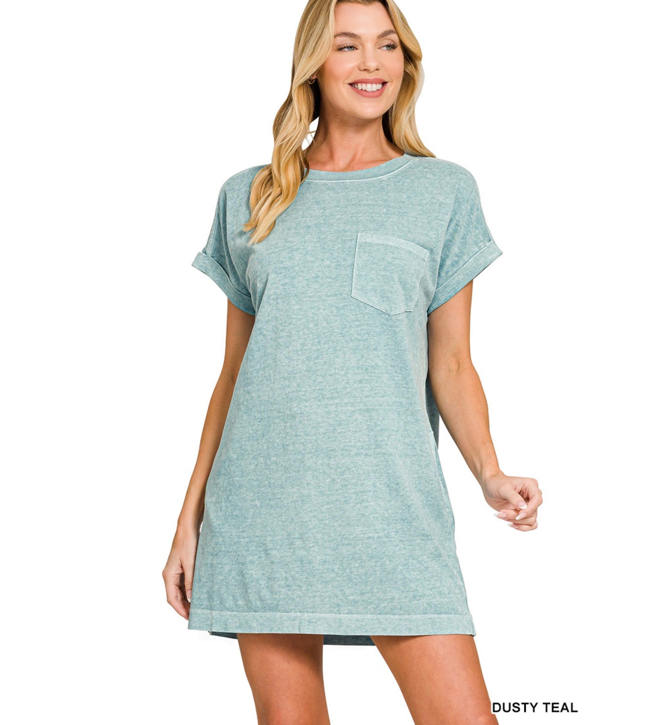 Zenana Acid Washed Dress