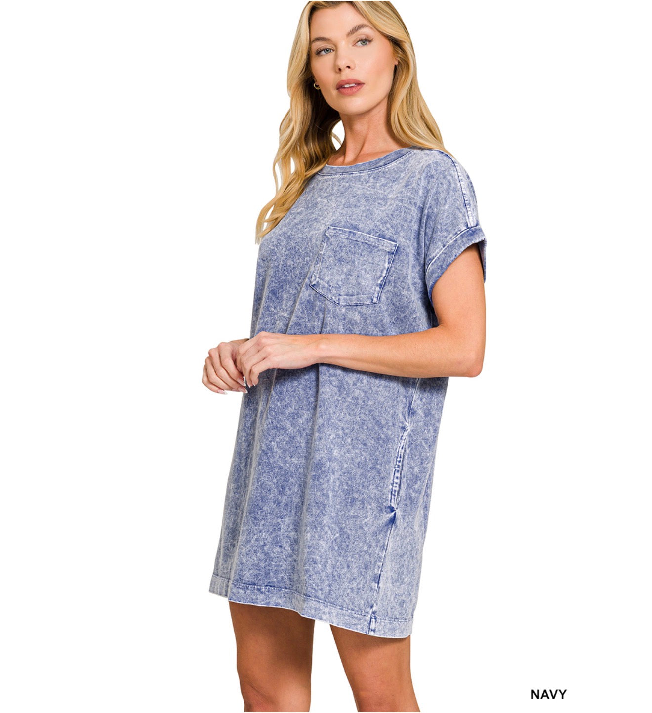 Zenana Acid Washed Dress