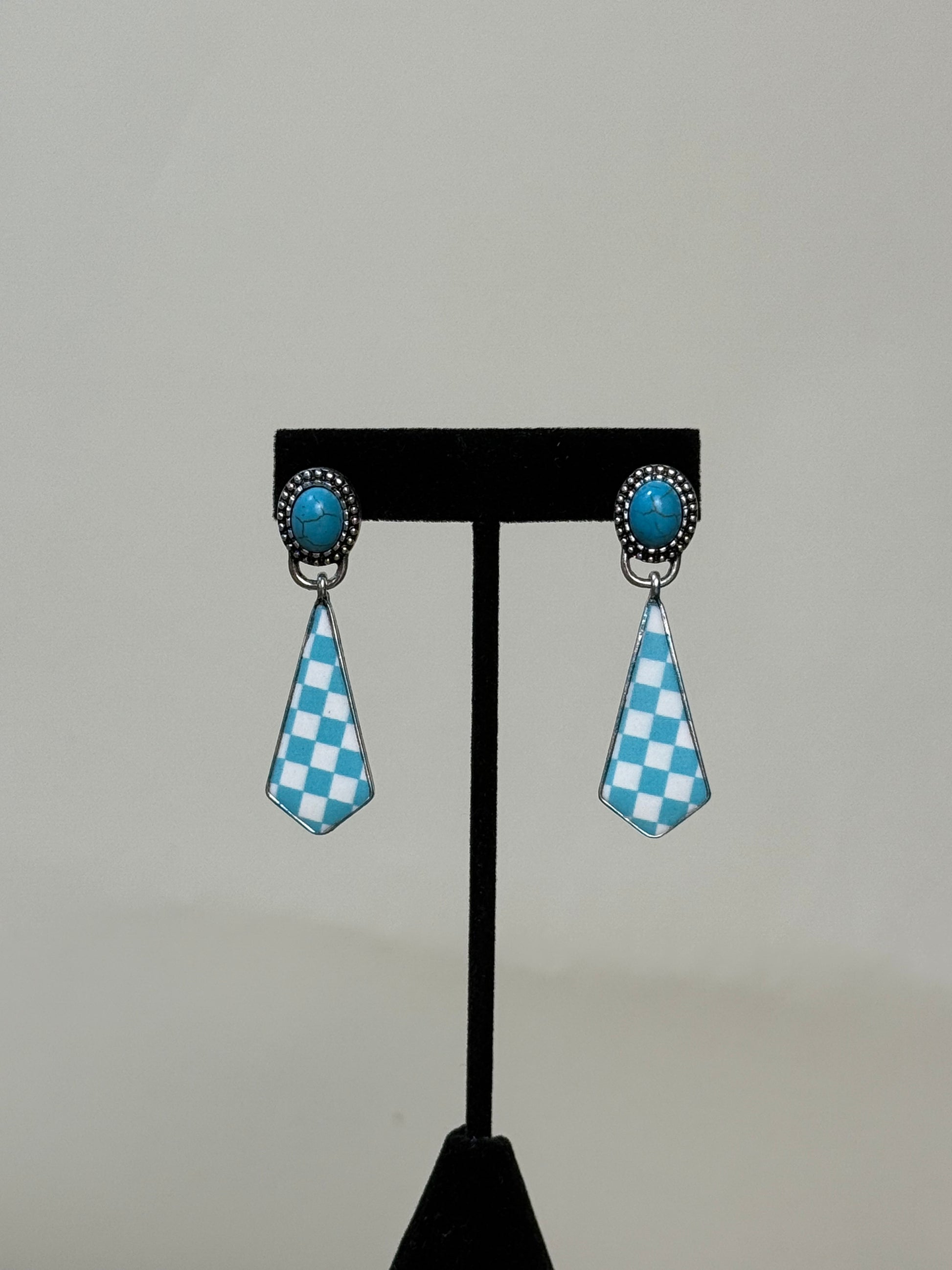 Checkered Turquoise