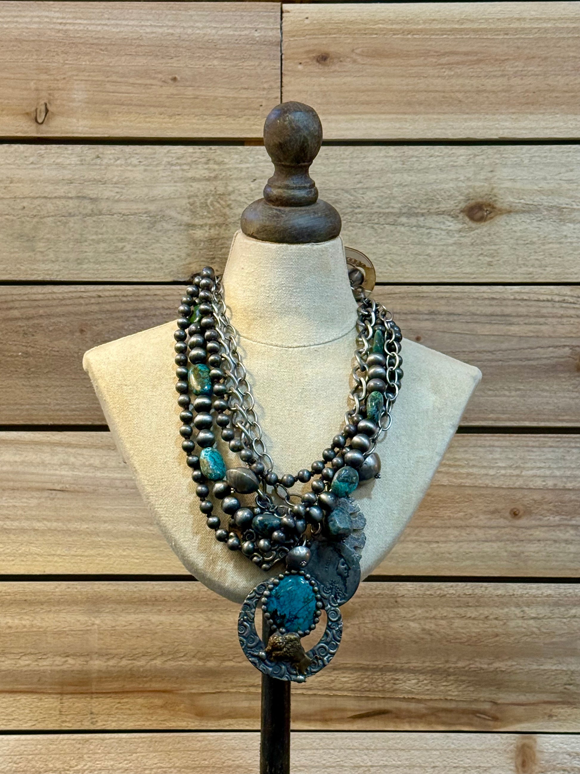 Turquoise Navajo Pearl Stack