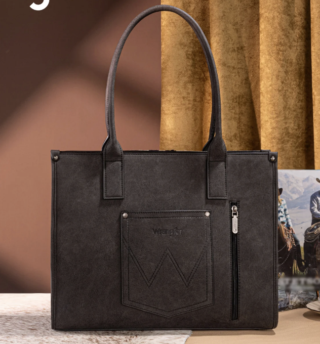 Wrangler Vintage Tooled Aztec Pattern Print Concealed Carry Large Tote